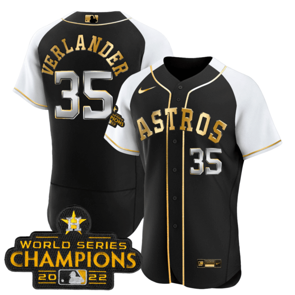 Men's Astros 2023 Gold Flex Base Collection Jersey – All Stitched - Image 45