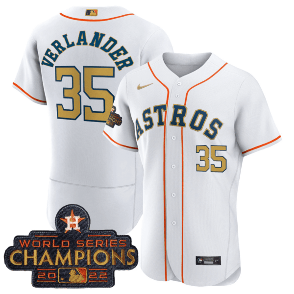 Men's Astros 2023 Gold Flex Base Collection Jersey – All Stitched - Image 5