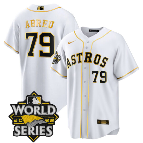 Men's Houston Astros 2022 World Series Player Jersey - All Stitched - Image 37