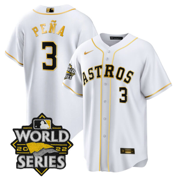 Men's Houston Astros 2022 World Series Player Jersey - All Stitched - Image 31