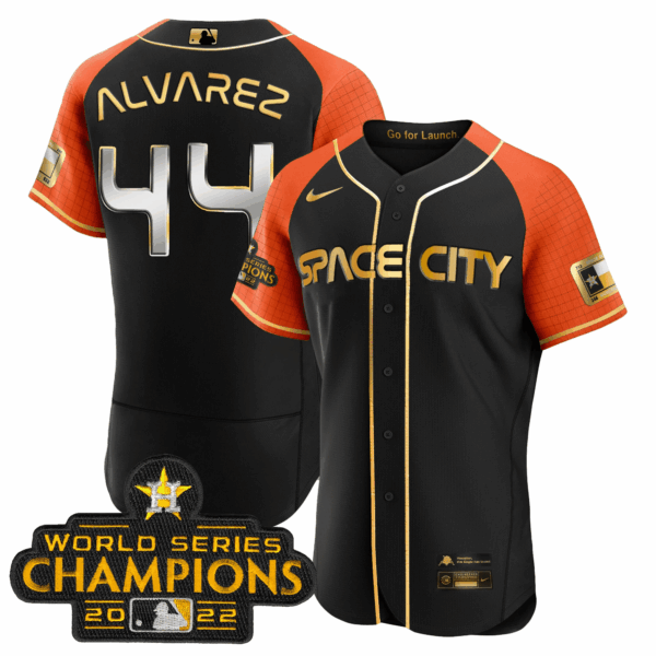 Men's Astros 2023 Space City Champions Flex Jersey – All Stitched - Image 54