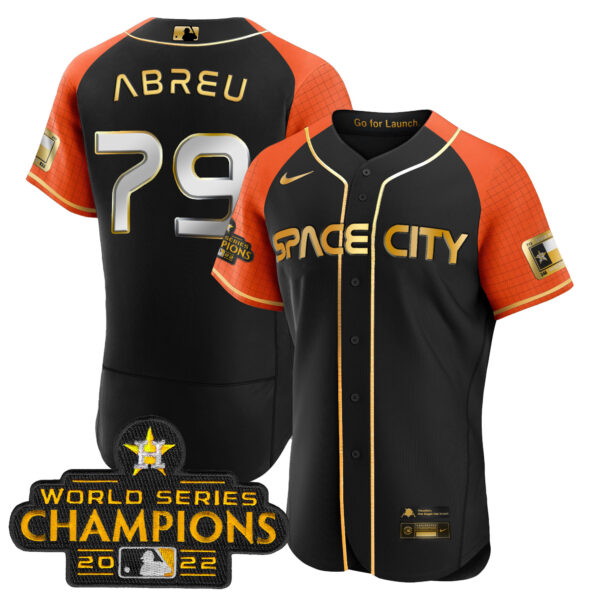 Youth's Astros 2023 Space City Champions Flex Jersey – All Stitched - Image 58