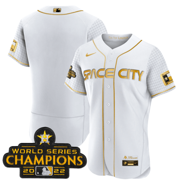 Youth's Astros 2023 Space City Champions Flex Jersey – All Stitched - Image 50