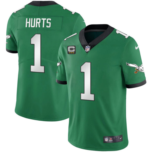 Youth's Eagles Kelly Green Gold Jersey - All Stitched - Image 28