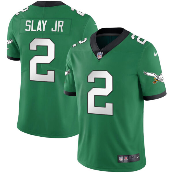Youth's Eagles Kelly Green Gold Jersey - All Stitched - Image 35