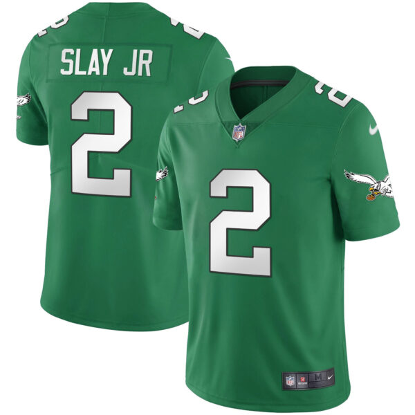 Youth's Eagles Kelly Green Gold Jersey - All Stitched - Image 8