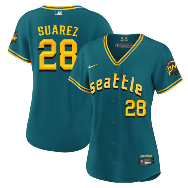 Women's Seattle Mariners 2023 City Connect Fan Made Jersey - All Stitched - Image 20