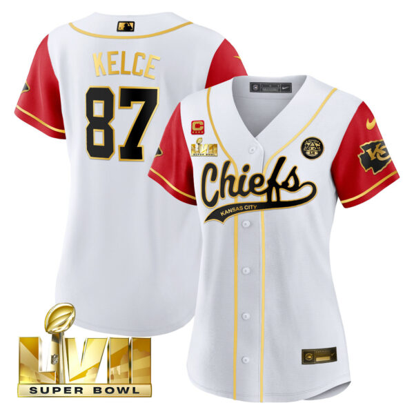 Women's Chiefs Super Bowl LVII BaseBall Jersey - All Stitched - Image 38