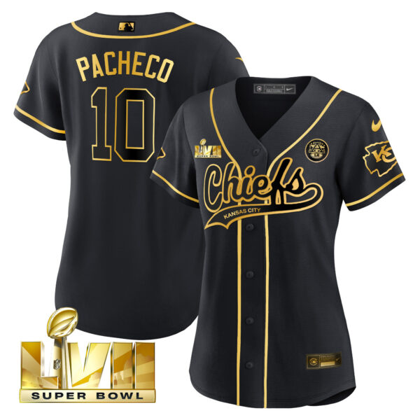 Women's Chiefs Super Bowl LVII BaseBall Jersey - All Stitched - Image 30