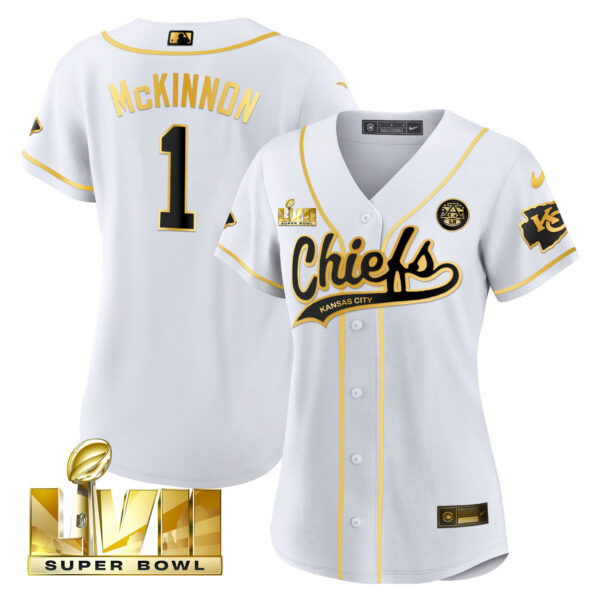Women's Chiefs Super Bowl LVII Baseball Jersey V2 - All Stitched - Image 29