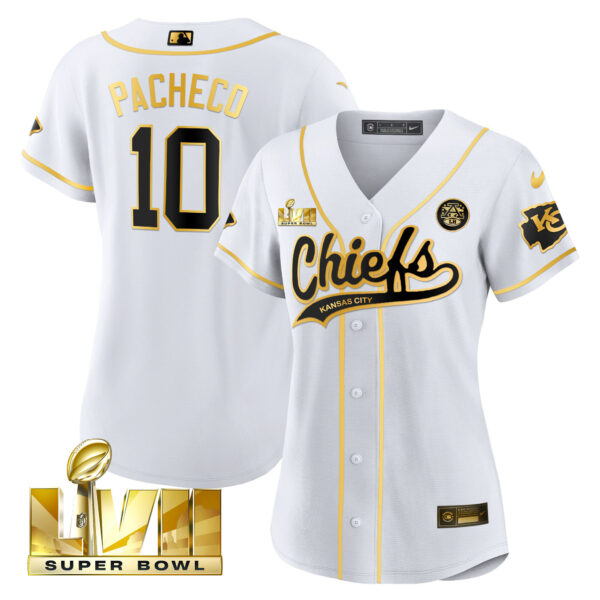 Women's Chiefs Super Bowl LVII Baseball Jersey V2 - All Stitched - Image 30