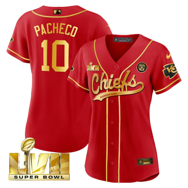 Women's Chiefs Super Bowl LVII Baseball Jersey V2 - All Stitched - Image 12