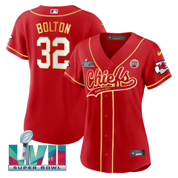Women's Chiefs Super Bowl LVII Baseball Jersey V2 - All Stitched - Image 15