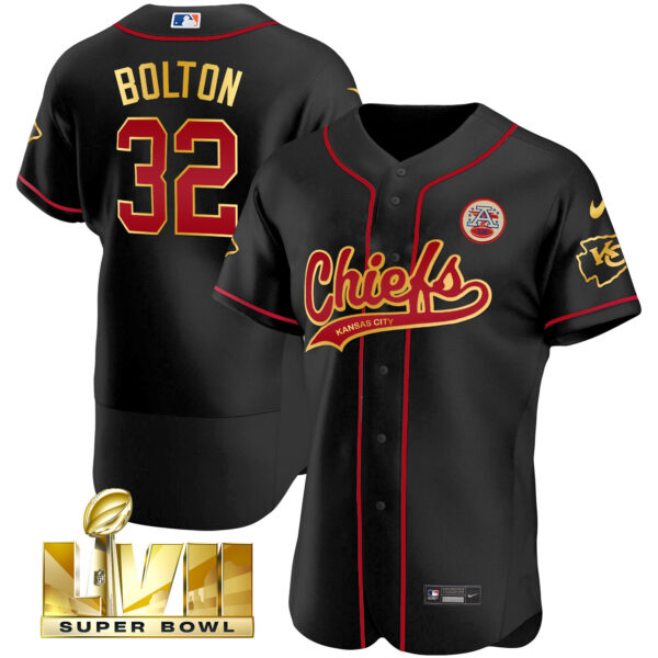 Men's Chiefs Super Bowl LVII Flex Base Jersey V2 - All Stitched - Image 3