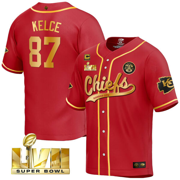 Men's Chiefs Super Bowl LVII 2023 World Baseball Classic Jersey V2 - All Stitched - Image 8