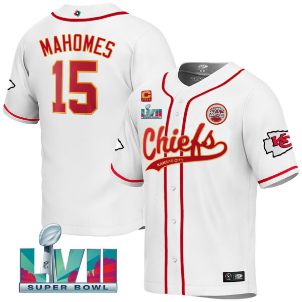 Men's Chiefs Super Bowl LVII 2023 World Baseball Classic Jersey V2 - All Stitched - Image 19