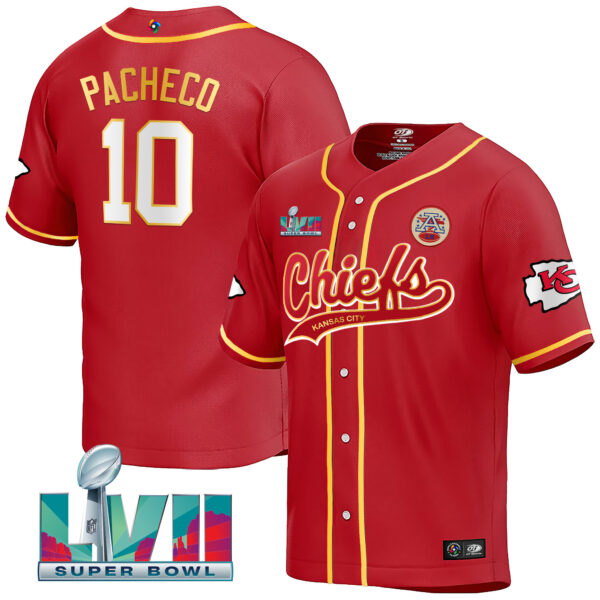 Men's Chiefs Super Bowl LVII 2023 World Baseball Classic Jersey V2 - All Stitched - Image 18