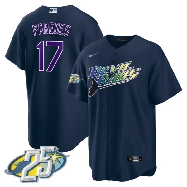 Randy Arozarena Tampa Bay Rays Navy Jersey - All Stitched - Image 2