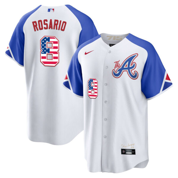 Men's Atlanta Braves The A Gold Flag Cool Base Jersey - All Stitched - Image 47