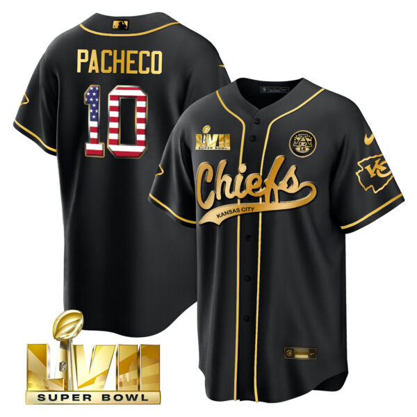 Men's Chiefs Super Bowl LVII Flag Cool Base Jersey - All Stitched - Image 20