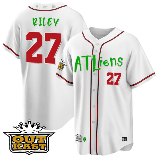 Men's Atlanta Braves Atliens Cool Base Jersey - All Stitched - Image 20