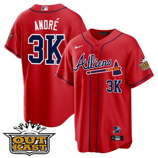 Men's Atlanta Braves Atliens Cool Base Jersey V2 - All Stitched - Image 39