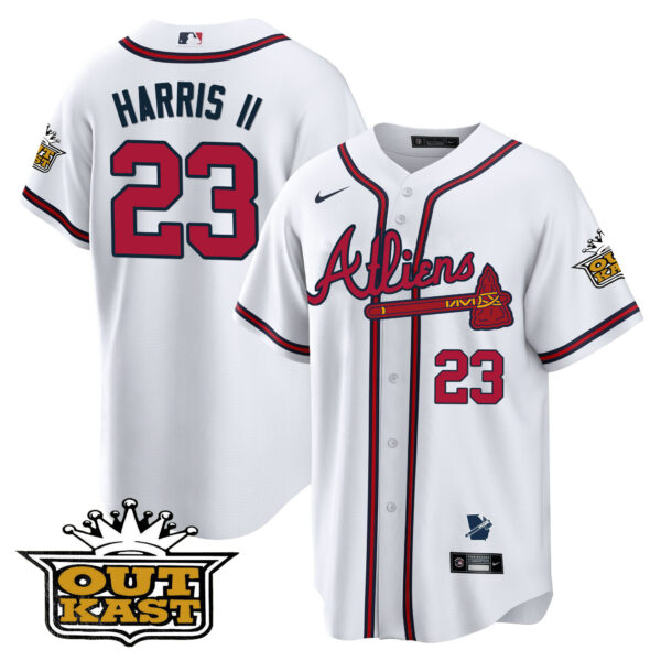 Men's Atlanta Braves Atliens Cool Base Jersey V2 - All Stitched - Image 60