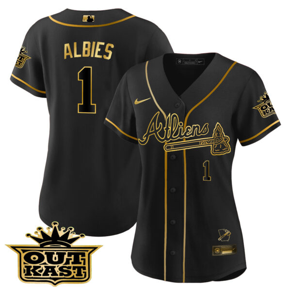 Women's Atlanta Braves Atliens Jersey V2 - All Stitched - Image 26