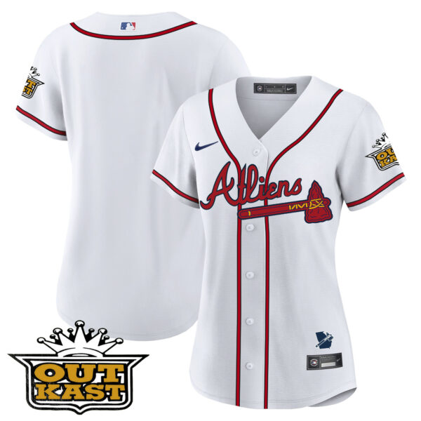 Women's Atlanta Braves Atliens Jersey V2 - All Stitched - Image 63
