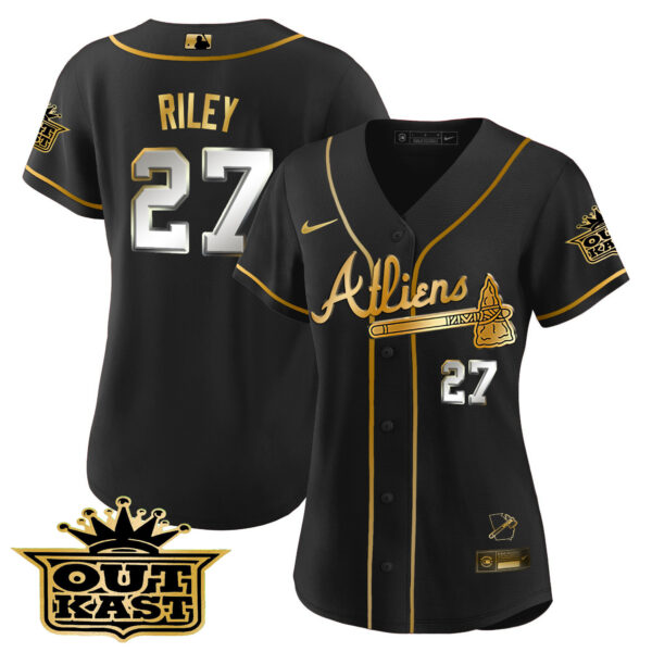 Women's Atlanta Braves Atliens Jersey V2 - All Stitched - Image 5