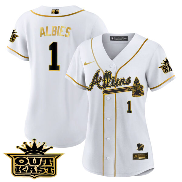 Women's Atlanta Braves Atliens Jersey V2 - All Stitched - Image 17