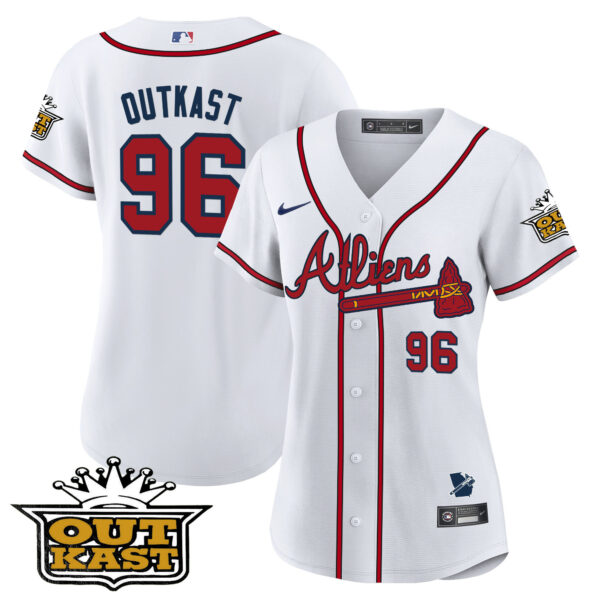Women's Atlanta Braves Atliens Jersey V2 - All Stitched - Image 56