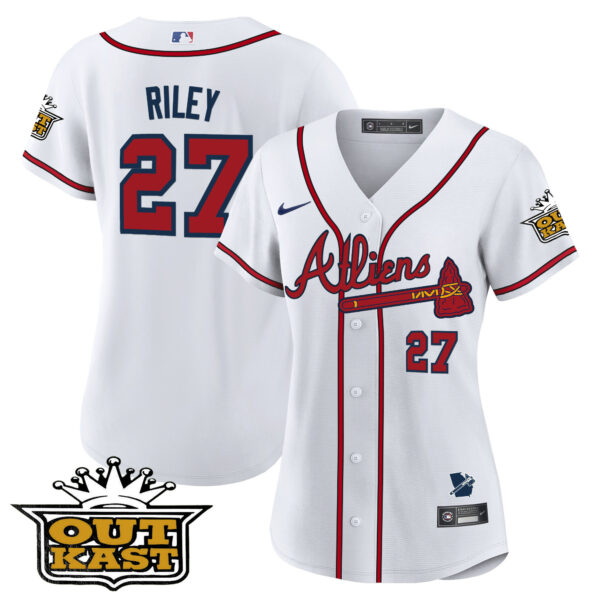 Women's Atlanta Braves Atliens Jersey V2 - All Stitched - Image 59