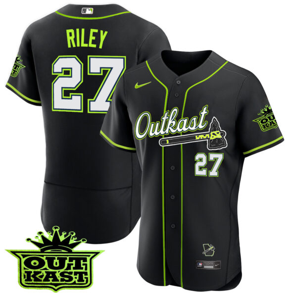 Men's Atlanta Braves Outkast Flex Base Jersey - All Stitched - Image 41