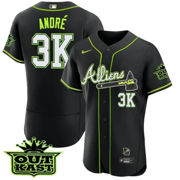 Andre 3K Atlanta Braves Atliens Jersey - All Stitched - Image 6