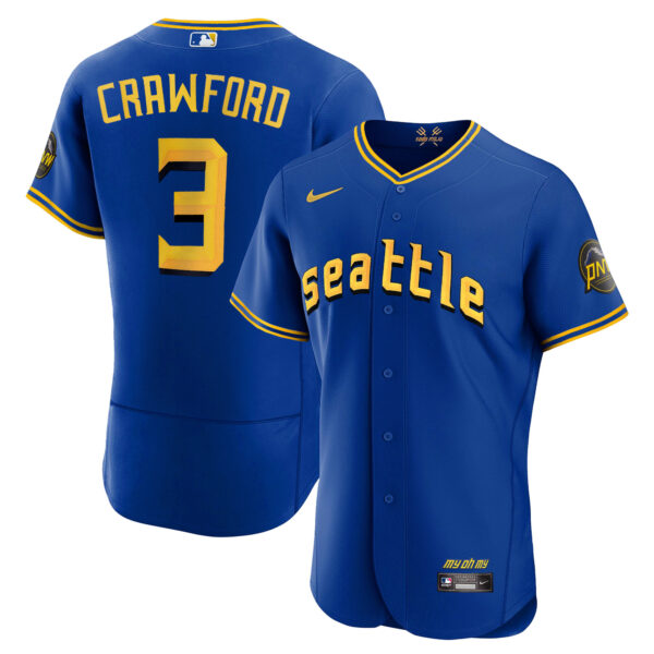 Men's Seattle Mariners City Connect Vapor Premier Limited Jersey - All Stitched - Image 15