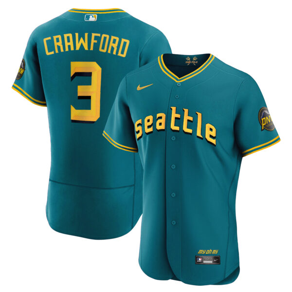 Men's Seattle Mariners City Connect Vapor Premier Limited Jersey - All Stitched - Image 47