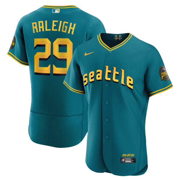Men's Seattle Mariners City Connect Vapor Premier Limited Jersey - All Stitched - Image 46