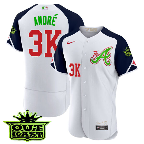 Youth's Atlanta Braves Atliens City Connect Flex Base Jersey – All Stitched - Image 12