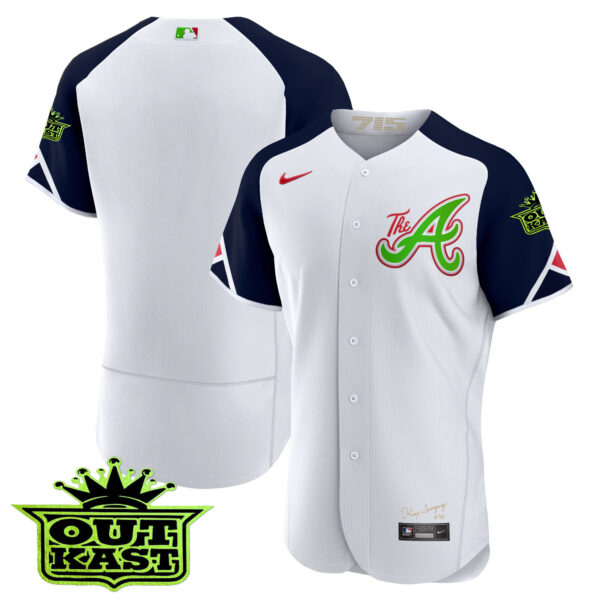 Men's Atlanta Braves Atliens City Connect Flex Base Jersey – All Stitched - Image 18