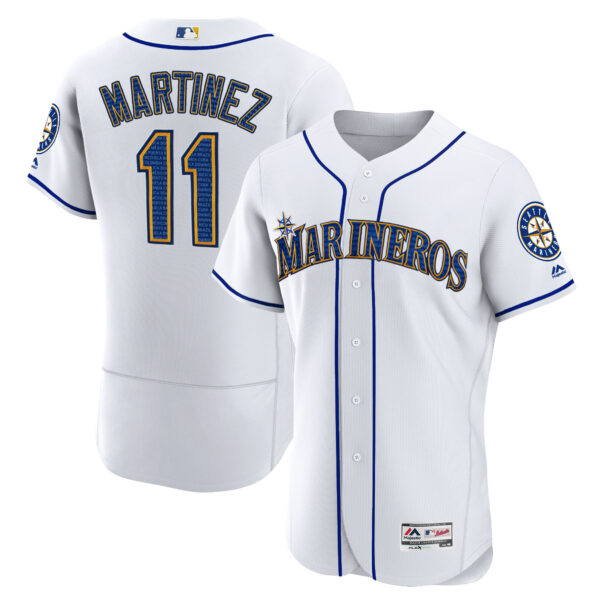 Seattle Marineros Hispanic Heritage Jersey - All Stitched - Image 8