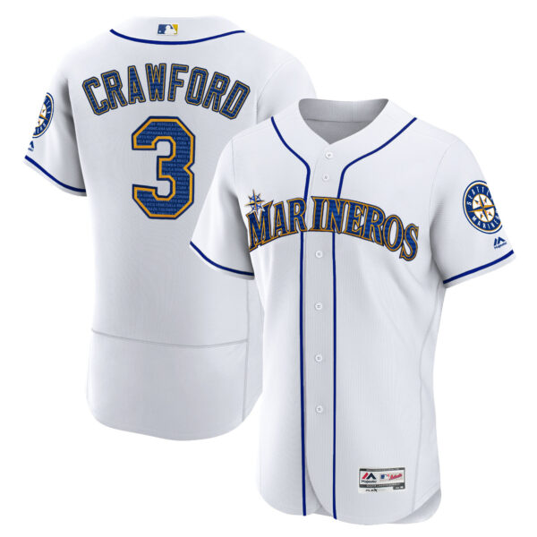 Seattle Marineros Hispanic Heritage Jersey - All Stitched - Image 7