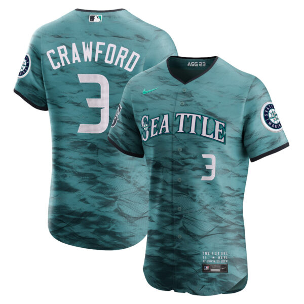 Men's Seattle Mariners 2023 All-Star Game Jersey - All Stitched - Image 7