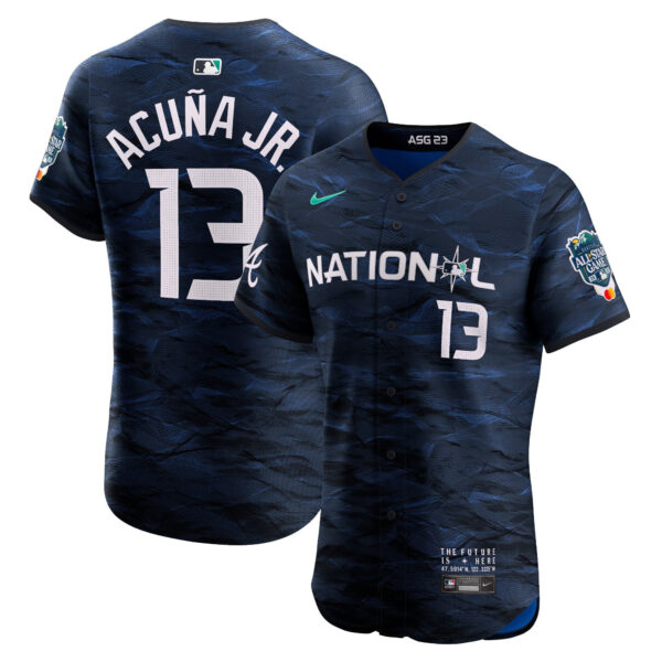 Men's National League 2023 All-Star Game Royal Jersey - All Stitched - Image 2