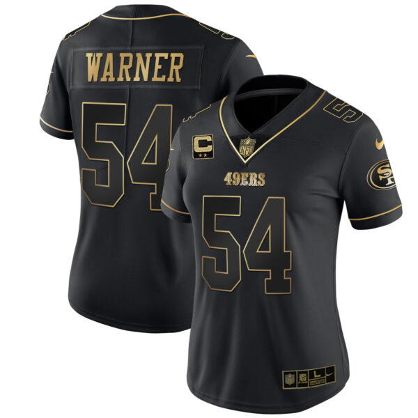 Women's 49ers White Gold & Black Gold - All Stitched - Image 3