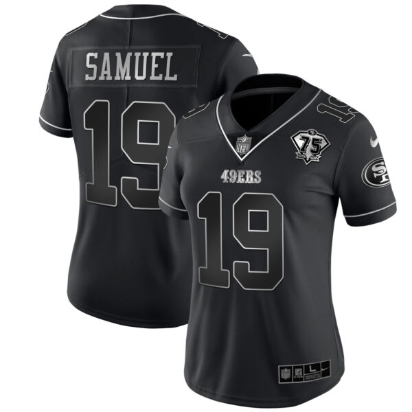 49ers 75th Anniversary Patch Black Silver Limited - All Stitched - Image 9