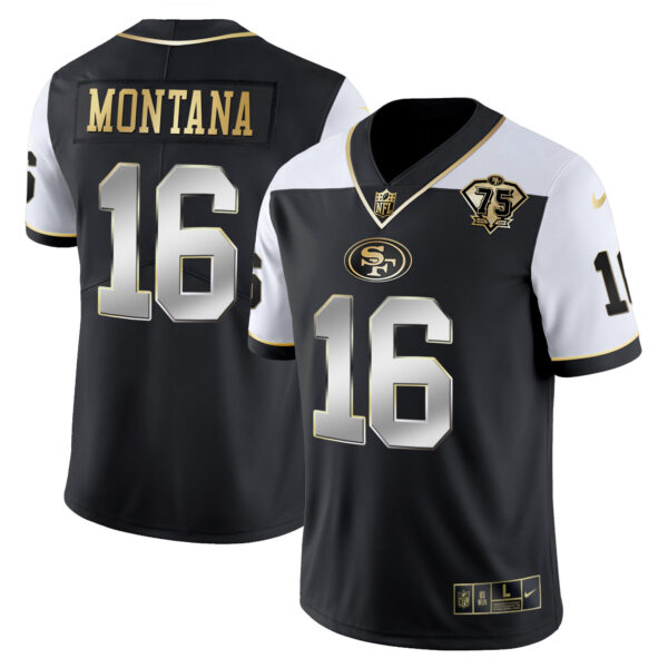 Men's 49ers 75th Anniversary Patch Vapor RFLCTV Gold - All Stitched - Image 17