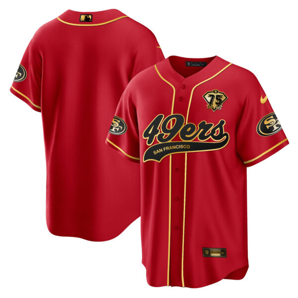 Men's 49ers Cool Base Gold Jersey - All Stitched - Image 27