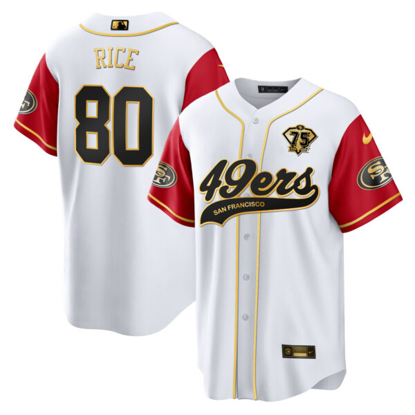 Men's 49ers Cool Base Gold Jersey - All Stitched - Image 59
