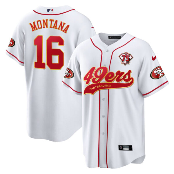 Men's 49ers Cool Base Gold Jersey V2 - All Stitched - Image 38